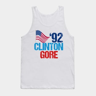 Clinton Gore Vintage Election 1992 Tank Top